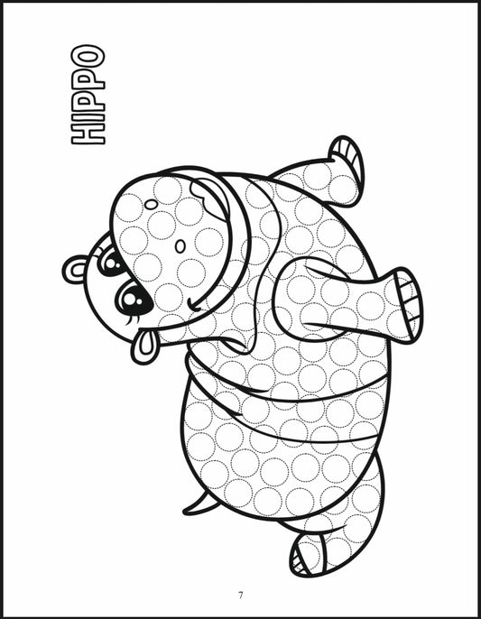 Babyosaur Animals Dot Sticker Activity Book for Kids (2+ Years) | 20+ Pages with 2500+ Colorful Dot Stickers (12 Colors) | Fine Motor Skill & Learning Activity | Mess-Free, Screen-Free Toddler Activity Book