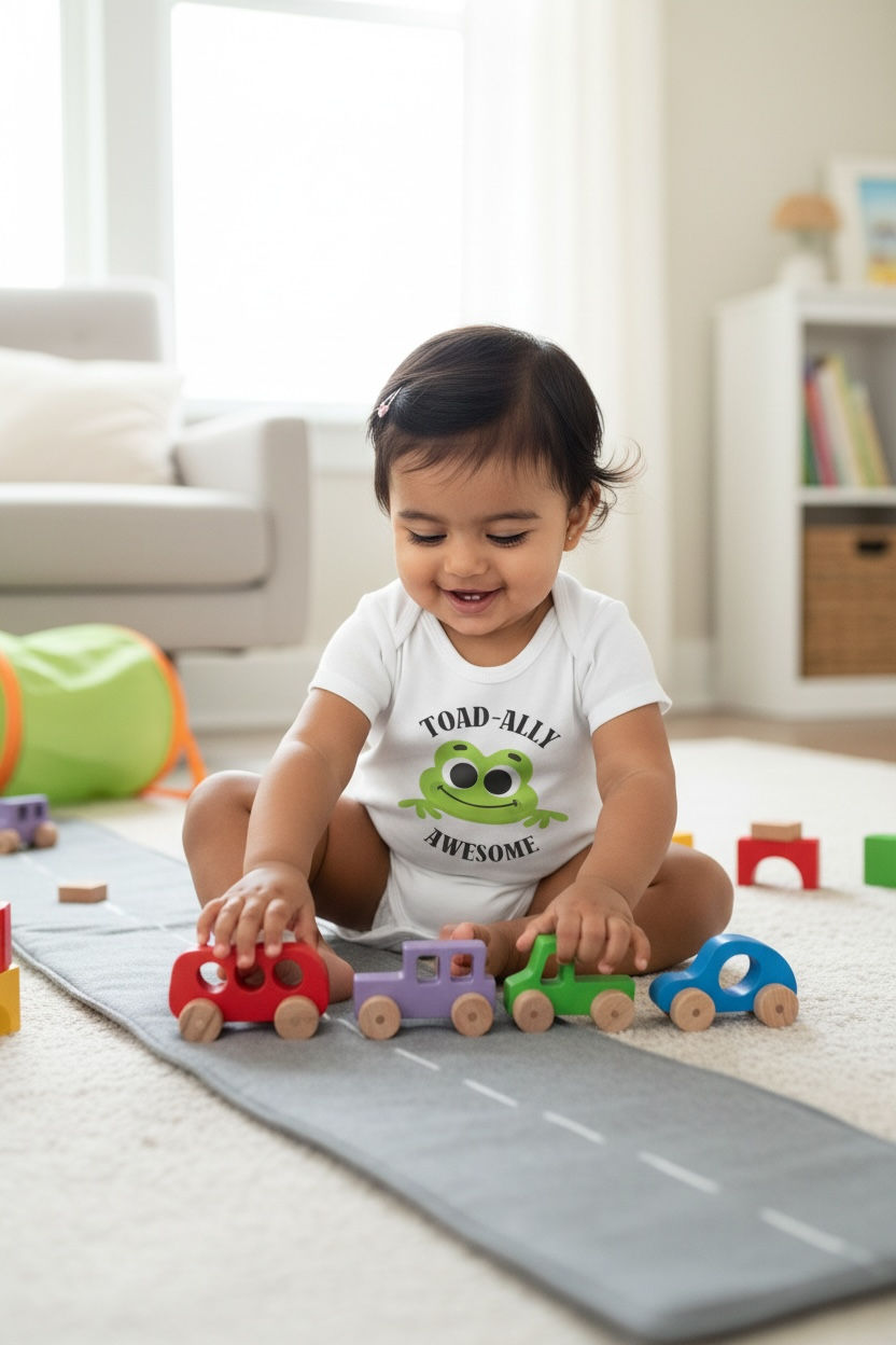 Babyosaur Wooden Toy Lilac Hilux for Kids (6 Months+) |Little Wheels racing Squad| Natural, Non-Toxic Wooden Cars & Trucks | Montessori Toy for Toddlers | Safe, Durable, Eco-Friendly Toy Vehicles | Made in India