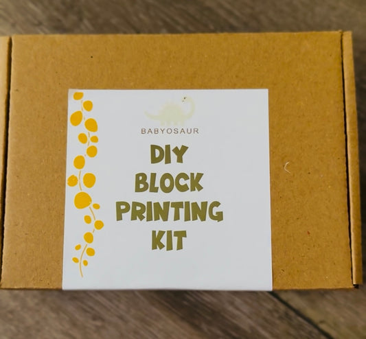 Block Painting Art Kit for Kids | DIY Indian Block Printing Kit | Creative Craft Kit (Ages 3+)